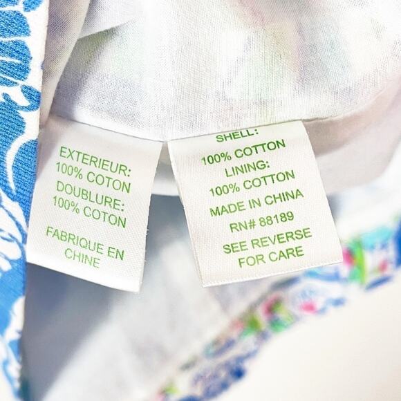 Lilly Pulitzer Cathy Shift in Bay Blue Coasting Engineered Shell - Picture 11 of 12